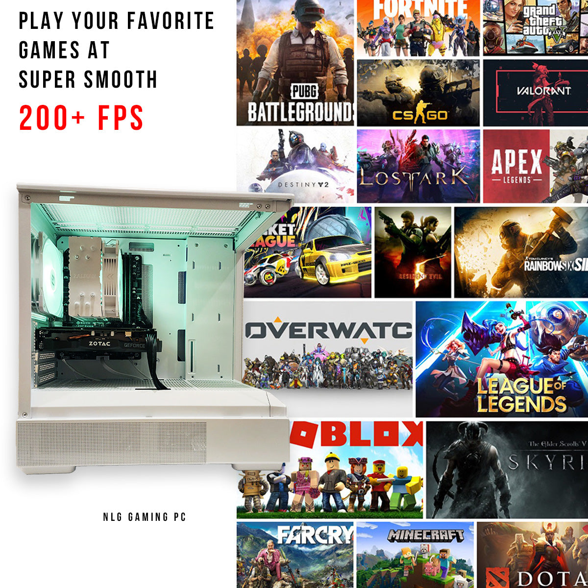 š§ Gaming PC | GeForce RTX 2060 | Ryzen 5 3400GE | 16GB RAM | 512GB NVME M.2 | WIFI | Win 11 Pro