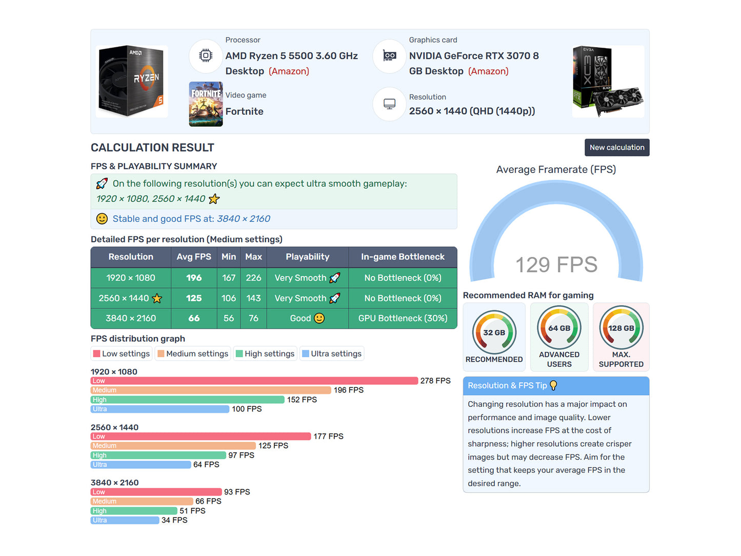 ⚔️ Gaming PC | GeForce RTX 3070 | Ryzen 5 5500 | 32GB RAM | 1TB NVME M.2 SSD | WIFI | Win 11 Pro