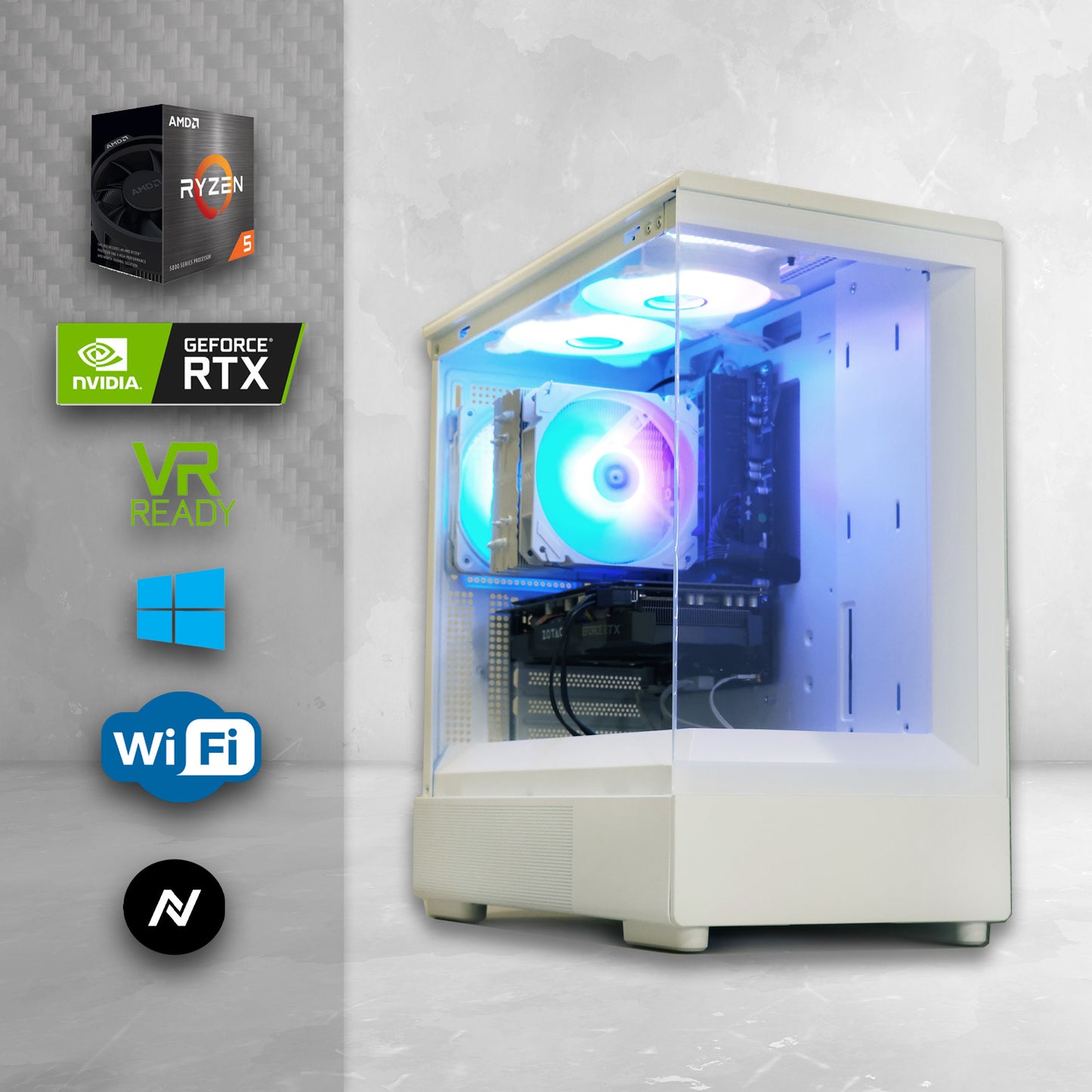 š§ Gaming PC | GeForce RTX 2060 | Ryzen 5 3400GE | 16GB RAM | 512GB NVME M.2 | WIFI | Win 11 Pro