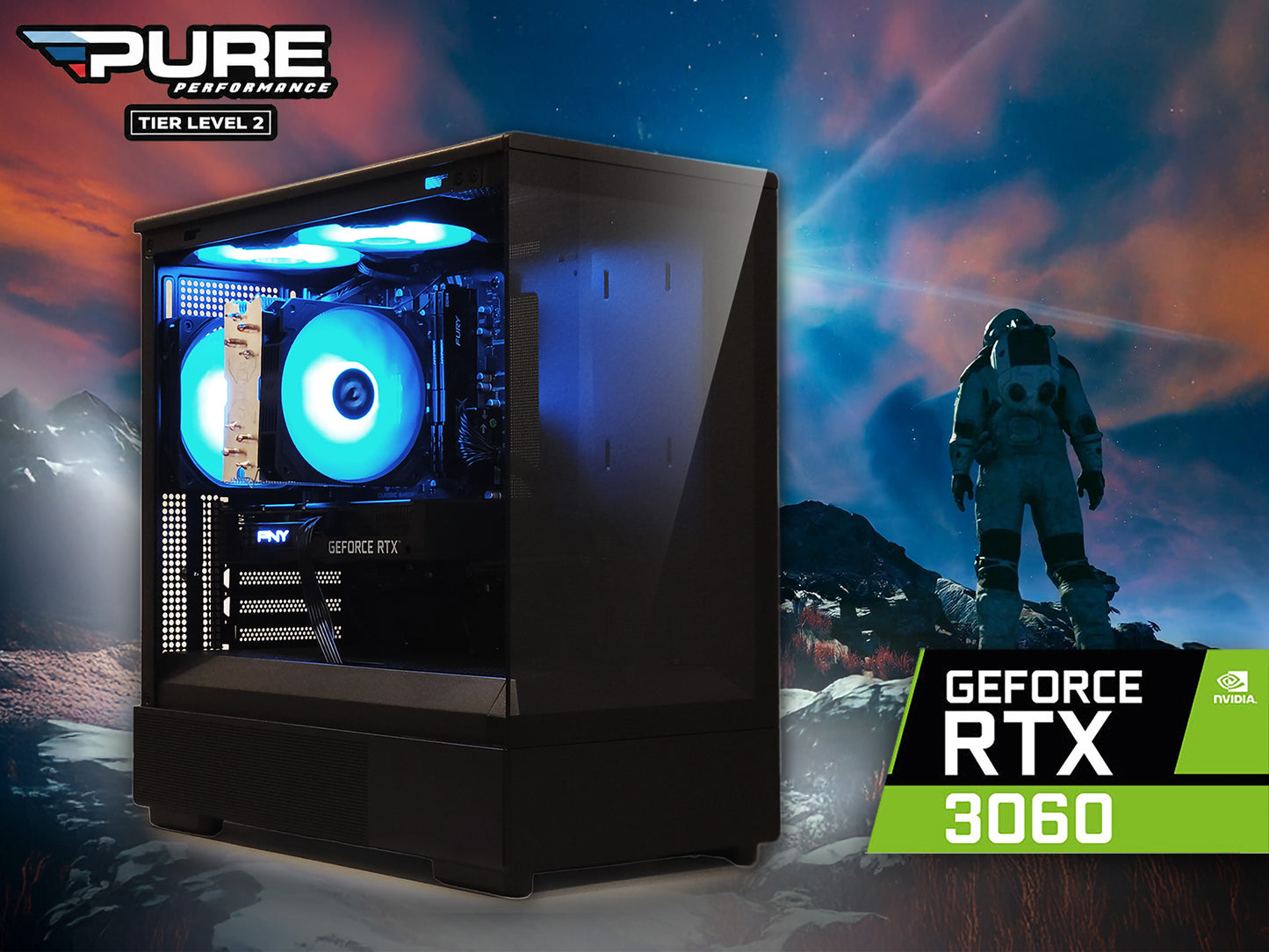 🛸 Gaming PC | GeForce RTX 3060 | Ryzen 5 5500 | 16GB RAM | 1TB NVME M.2 SSD | WIFI | Win 11 Pro