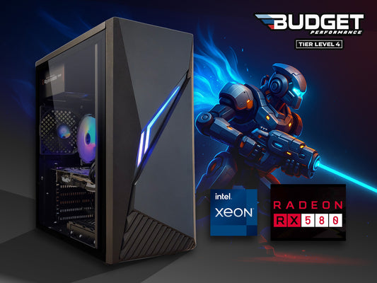 🎮 Budget Gaming PC | AMD Radeon RX 580 | Intel Xeon E5 8-Core | 16GB RAM | 256GB M.2 + 500GB | WIFI