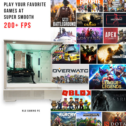 🧊 Gaming PC | GeForce RTX 2060 | Ryzen 5 3400GE | 16GB RAM | 512GB NVME M.2 | WIFI | Win 11 Pro